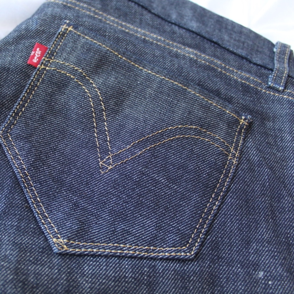Premium Gold Trim Black Denim